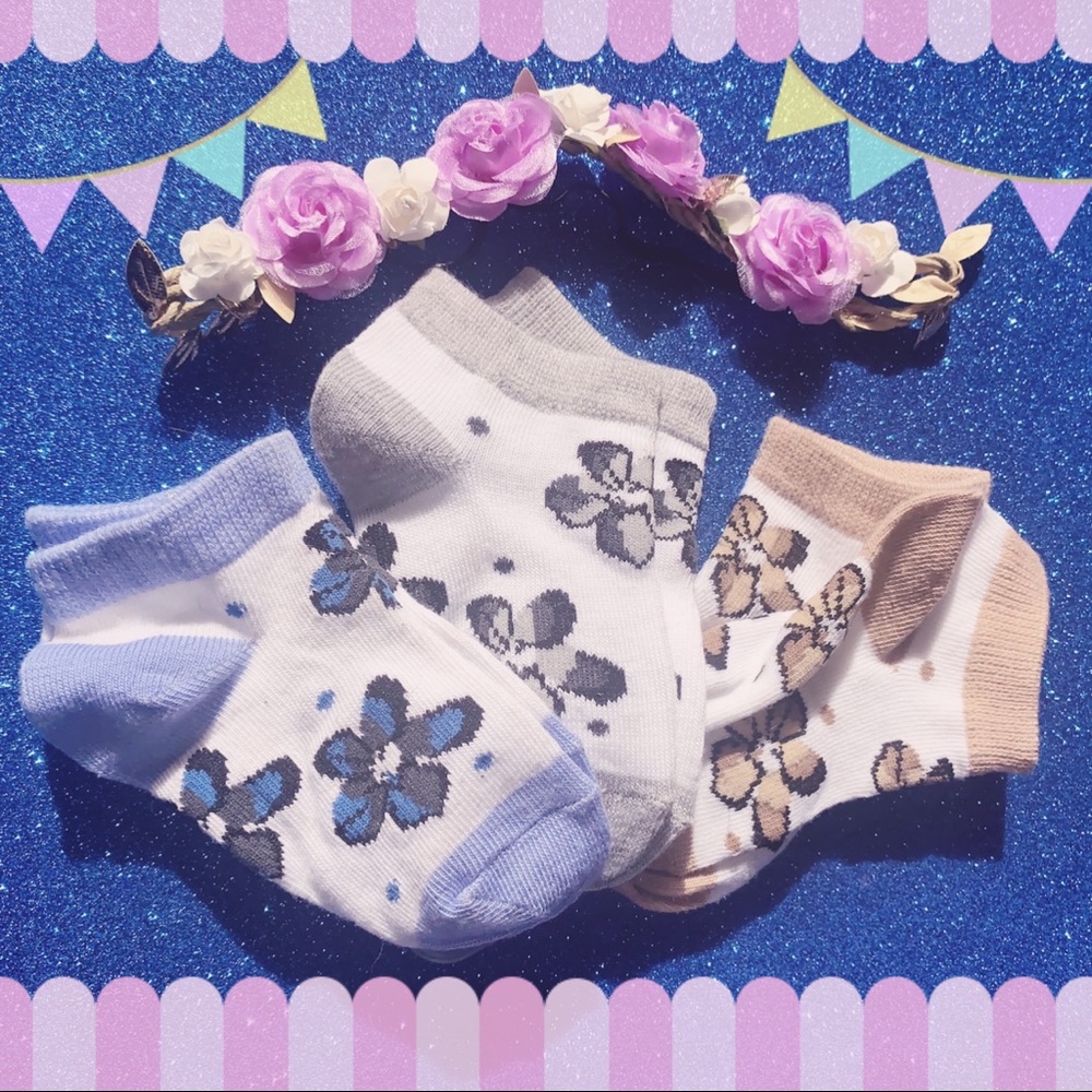 Flower Crown & Floral Socks Bundle